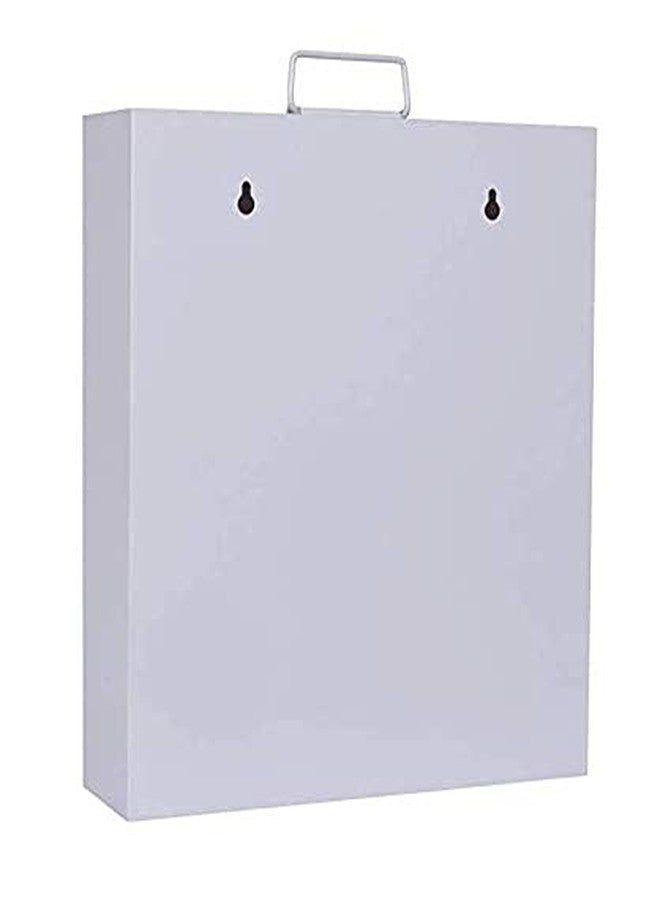 SPYLOCK Heavy Metal Wall Mounted First Aid Box | Multipurpose Medical Kit Cabinet for Emergency Use | Lockable Storage Organizer for Home Office School Clinic with Compartments (Red) - Image 3