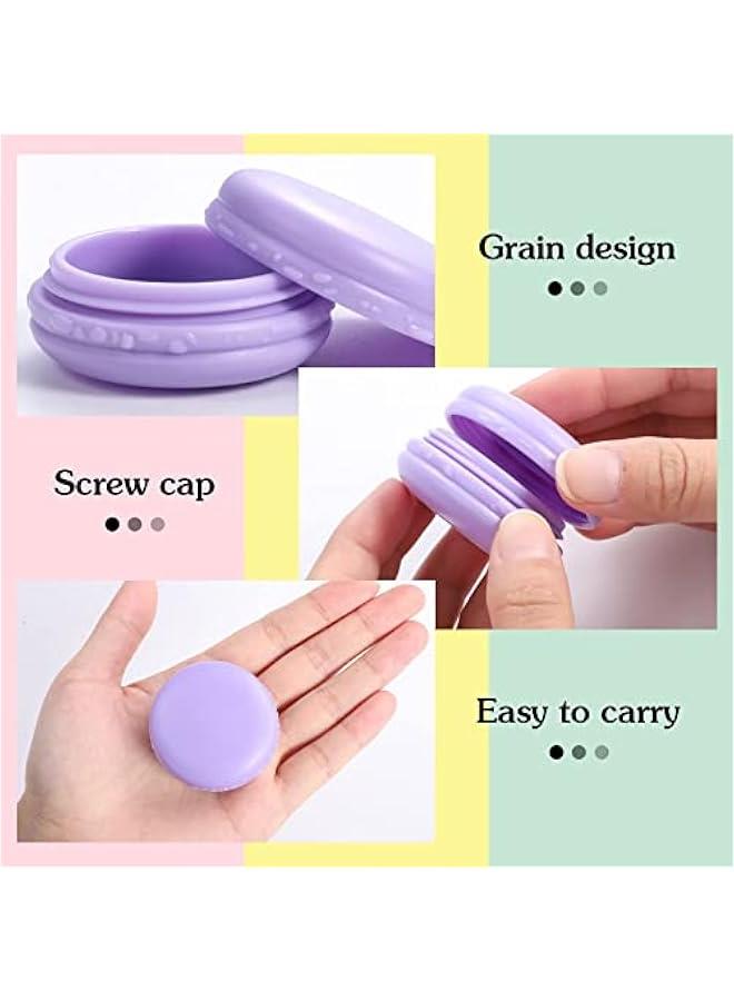 BWSJ 10ml Cosmetic Jars with Lids Travel Bottles for Toiletries Sample Cream Powder Face Creams Containers 6 Colors 24 - Image 2