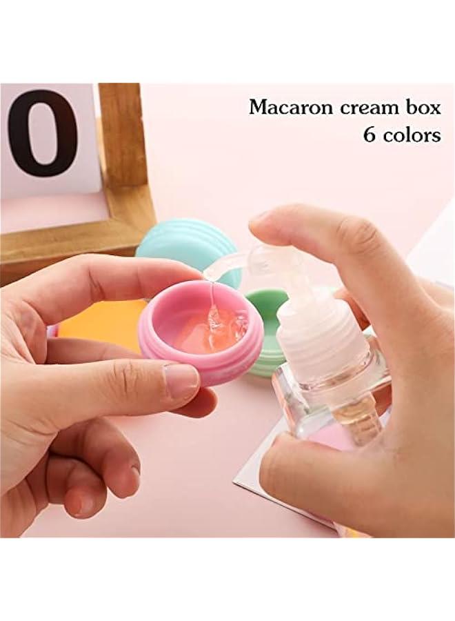 BWSJ 10ml Cosmetic Jars with Lids Travel Bottles for Toiletries Sample Cream Powder Face Creams Containers 6 Colors 24 - Image 3