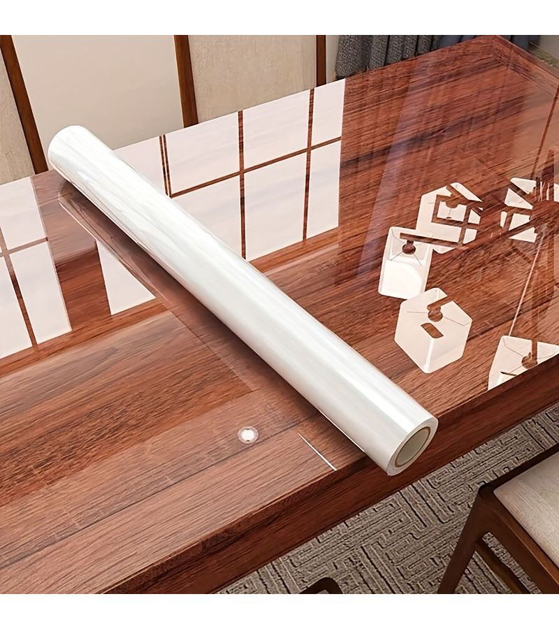 Transparent Self-Adhesive PET Furniture Protective Film Scratch Resistant Heat Proof Table Cover For Kitchen - Image 1