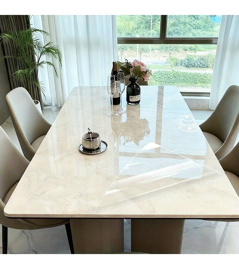 Transparent Self-Adhesive PET Furniture Protective Film Scratch Resistant Heat Proof Table Cover For Kitchen - Image 5
