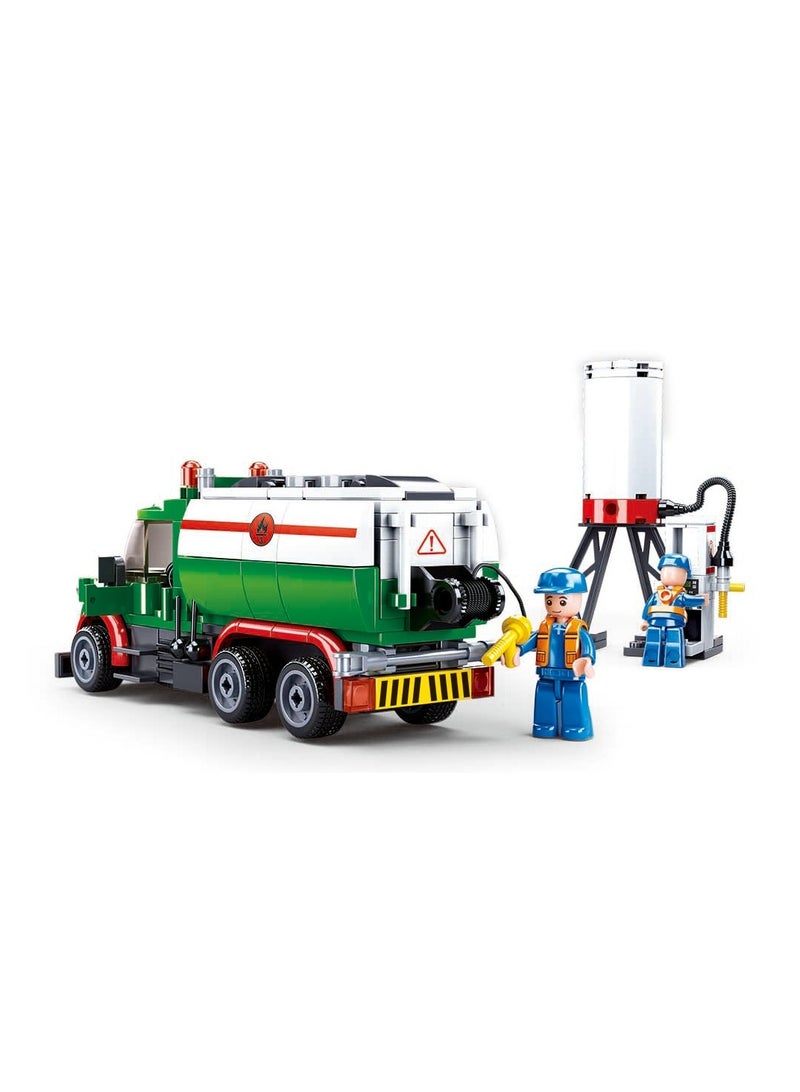 Sluban Sluban - Town Tanker Truck with Tank Bricks Set 267 Pieces - M38-B0878 - Image 3