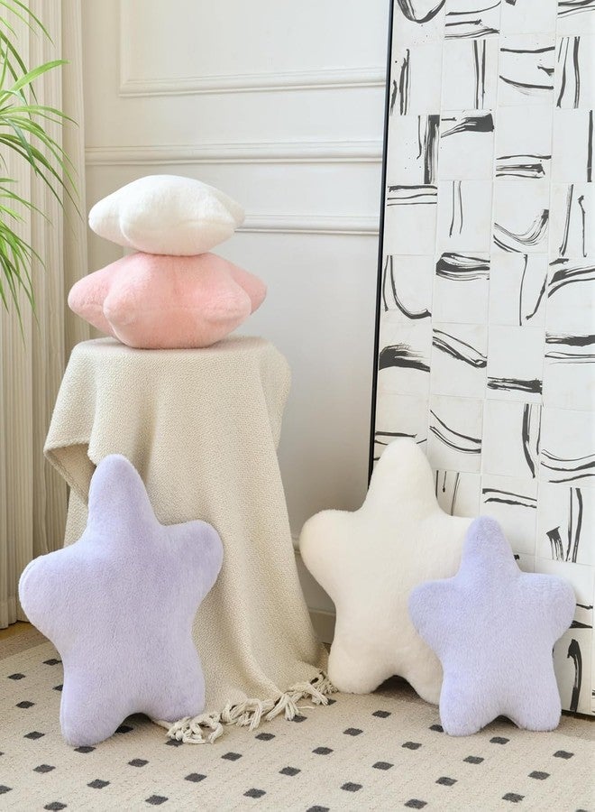HAPPY BRO Star Shaped Pillow White Color Soft Plush Cushion for Kids, Nursery, Bedroom Decor – Cute Star Pillow for Baby Boys & Girls, Cozy Cot & Sofa Cushion - Image 3