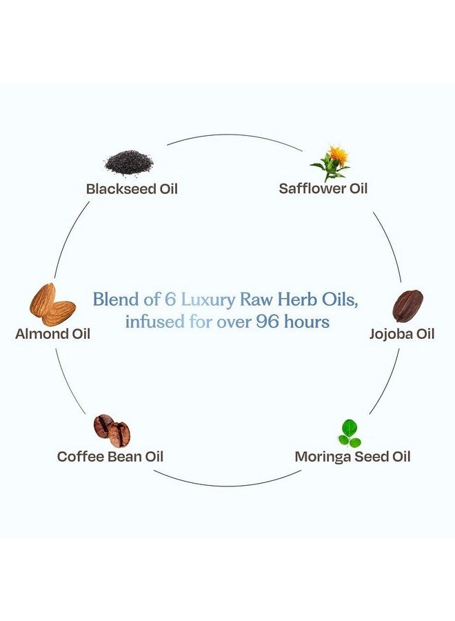 Sacred Grove Nourishing Oil | Improves Hair Texture & Prevents Split Ends | Coffee Bean, Blackseed & Safflower Oil | Made with 6 Potent Raw Herbs Oil | Makes Hair Strong, Shiny & Manageable | 100ml - Image 5