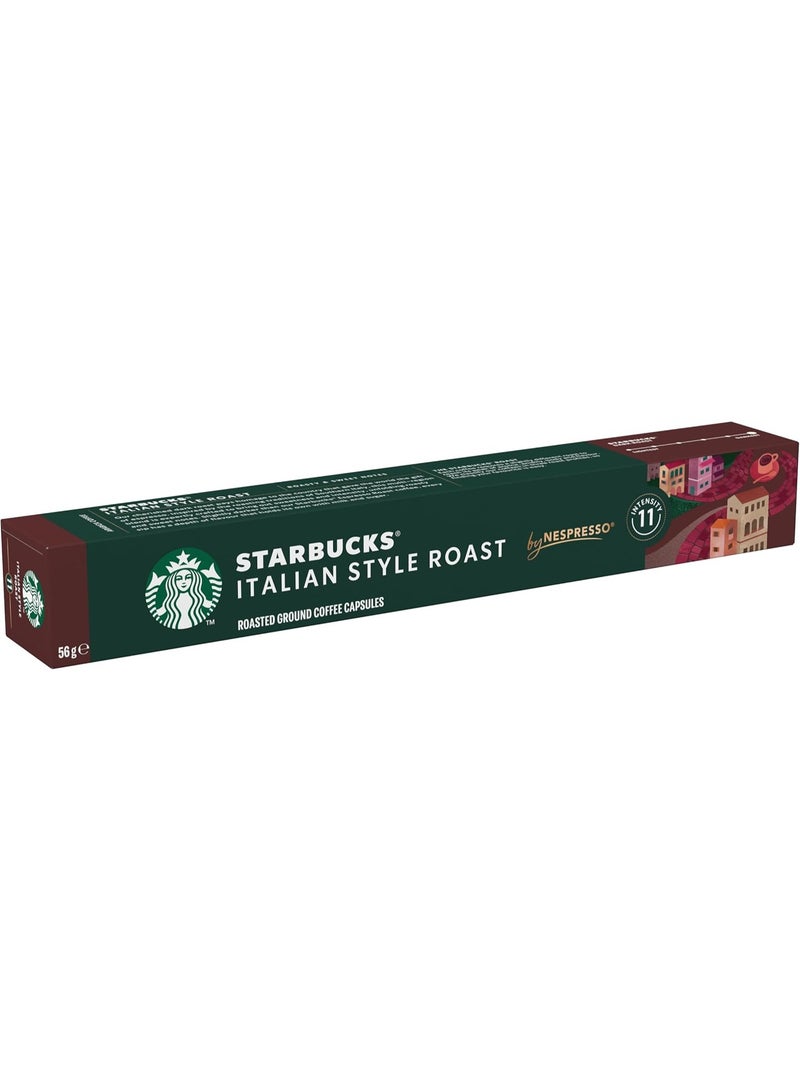 Starbucks NESPRESSO Italian Style Roast Esprsseo By Nespresso , Coffee Pods (10 Capsules), 57 grams - Image 3
