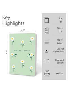 FACTOR NOTES B6 Size Small Journal Ruled Notebook 90gsm Thickness 112 Pages  - Image 2