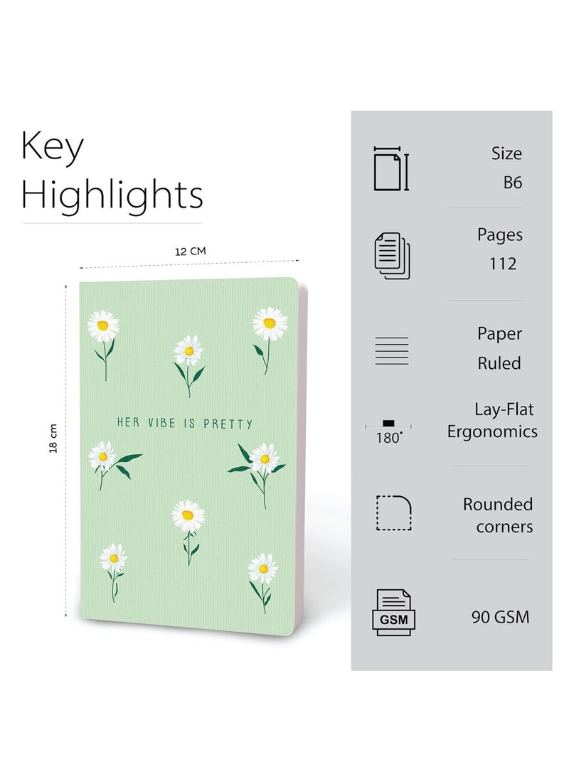 FACTOR NOTES - B6 Size Small Journal Ruled Notebook 90gsm Thickness 112 Pages - Image 1