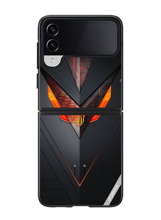 VR CREATIVE Protective Case Cover For Samsung Galaxy Z Flip4 Multicolour Design - Image 1