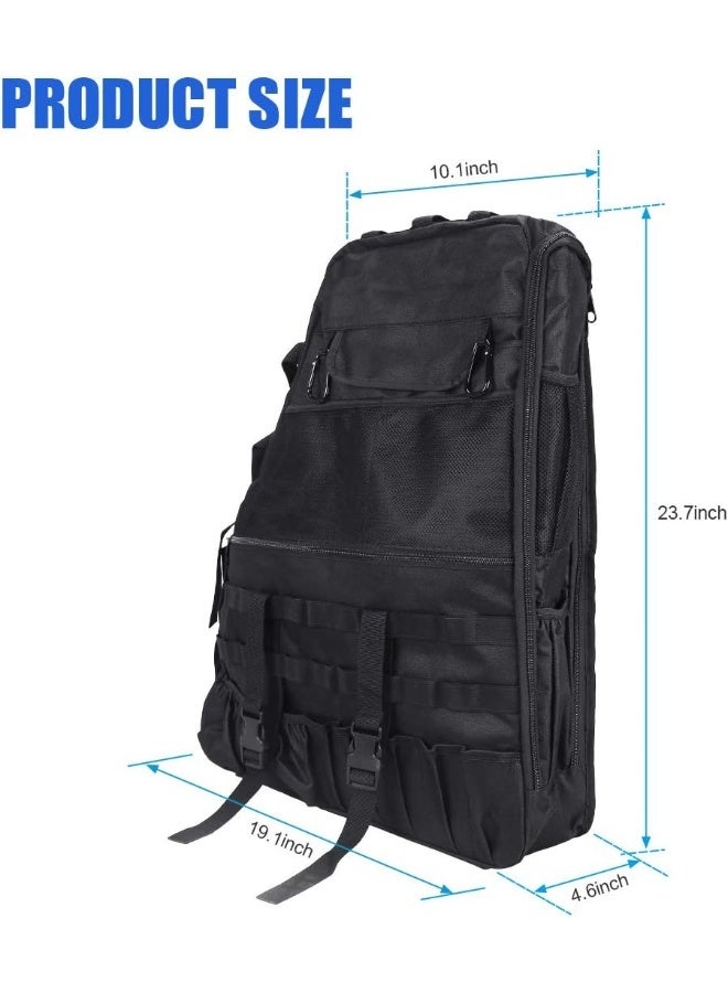 SUPAREE Roll Bar JK Bags JL Storage Cargo Cage for 1997-2020 Jeep Wrangler JK TJ LJ & Unlimited JL 4-Door with Multi-Pockets & Organizers & Wrangler Storage Bags jl jk Storage Saddlebag Tool Kit - Image 2