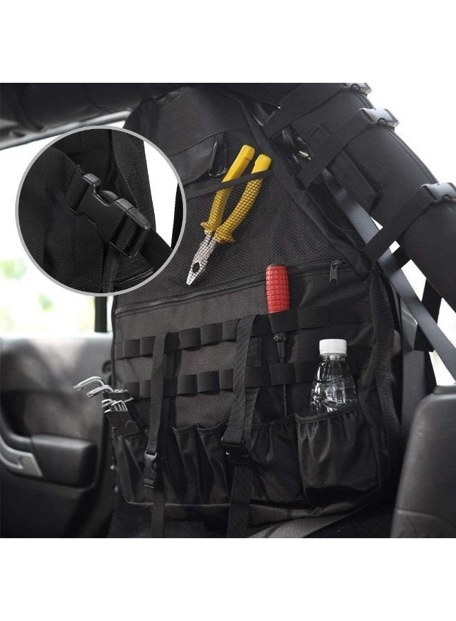 SUPAREE Roll Bar JK Bags JL Storage Cargo Cage for 1997-2020 Jeep Wrangler JK TJ LJ & Unlimited JL 4-Door with Multi-Pockets & Organizers & Wrangler Storage Bags jl jk Storage Saddlebag Tool Kit - Image 5