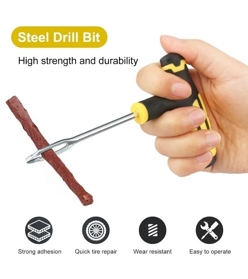 24pcs Tire Repair Tool Kit for Car Motorcycle Truck SUV Emergency Puncture Fix - Image 3