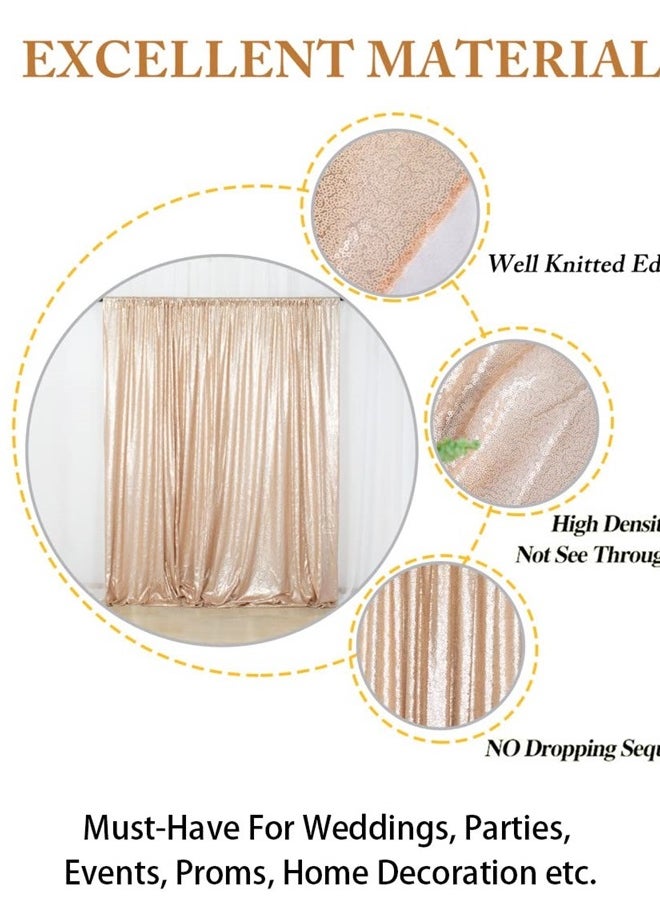 ShinyBeauty PHOTOBOOTH Backdrop Best Choice 4FTx7FT Champagne Sequin backdrops, Copper Sequin Fabric, Wedding backdrops, Rust Backdrop, Sequin Curtains, Photography Backdrop (Buy it Now) 