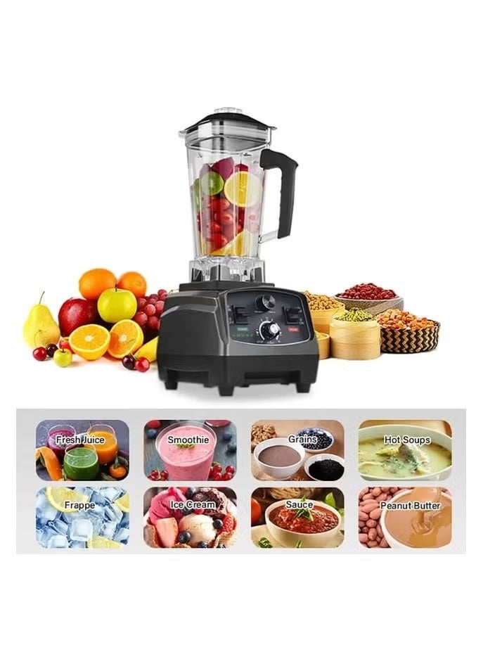 Denx Electric Blender For Fruits, Soups And All Kinds Of Food With Powerful Motor, Multi-Speed Control, Durable Stainless Steel Blades And Easy-Clean Design For Everyday Kitchen Use - Image 2