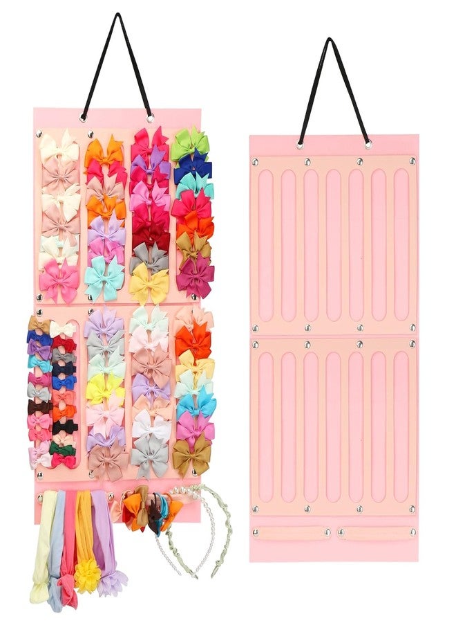 WebWares Baby Girl Hair Bows Holder| Baby Hair Accessory Storage Display with Sturdy Rope| Baby Hair Clip Storage Display Sturdy Stand| Wall Hanging for Girl Room| (2 Layer) - Image 1