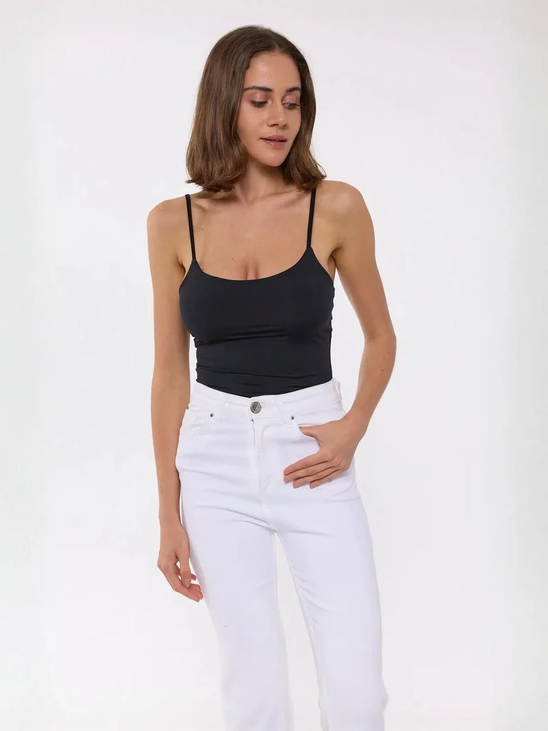 HICCUP Basic Woven Spaghetti-Strap Body