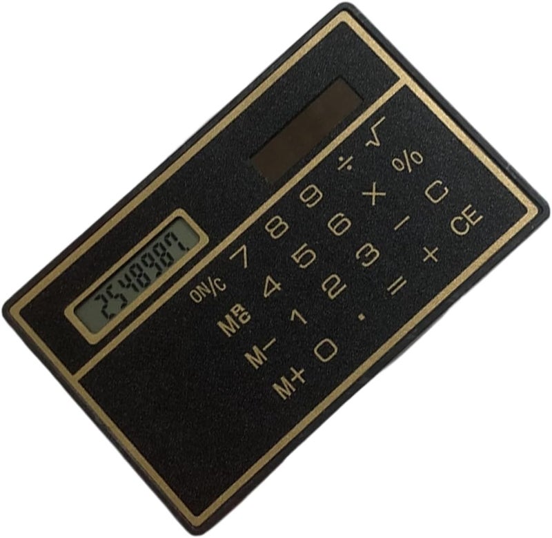 Solar-Powered Credit Card Calculator 8-Digit Ultra-Thin ABS for Office Travel School Use Solar Desk Calculator for Office - Image 4
