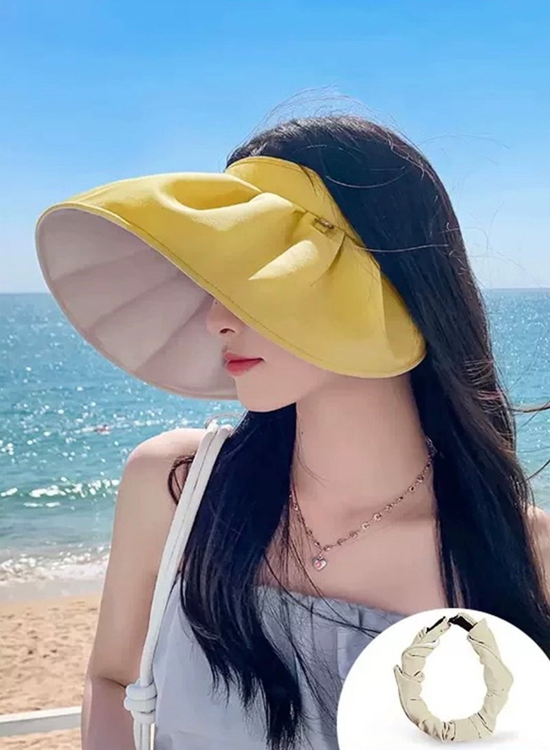 Generic Foldable Shell Sun Hat, Summer UV Protection Empty Top Sun Hat, Sun Hat - Image 2