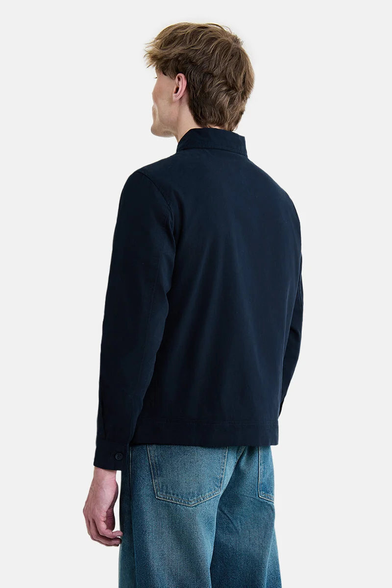 Snitch Navy Blue Navy Blue Solid Long Sleeve Regular Fit Jacket for Men | Best Price UAE