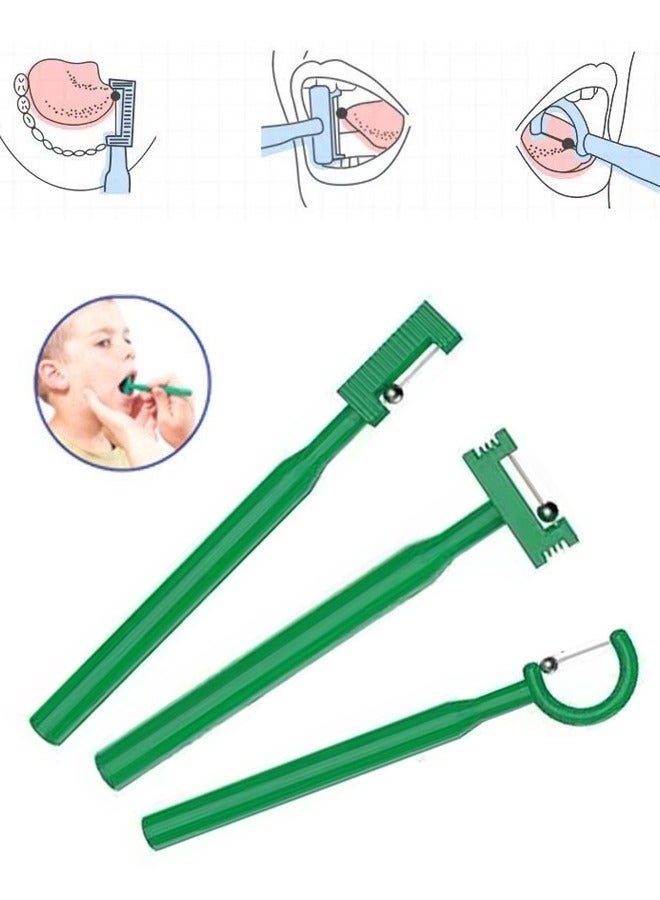 3-Piece Tongue Tip Exercise Set, Tongue Tip Lateralization Lifting Oral Muscle Training Tool - Image 1