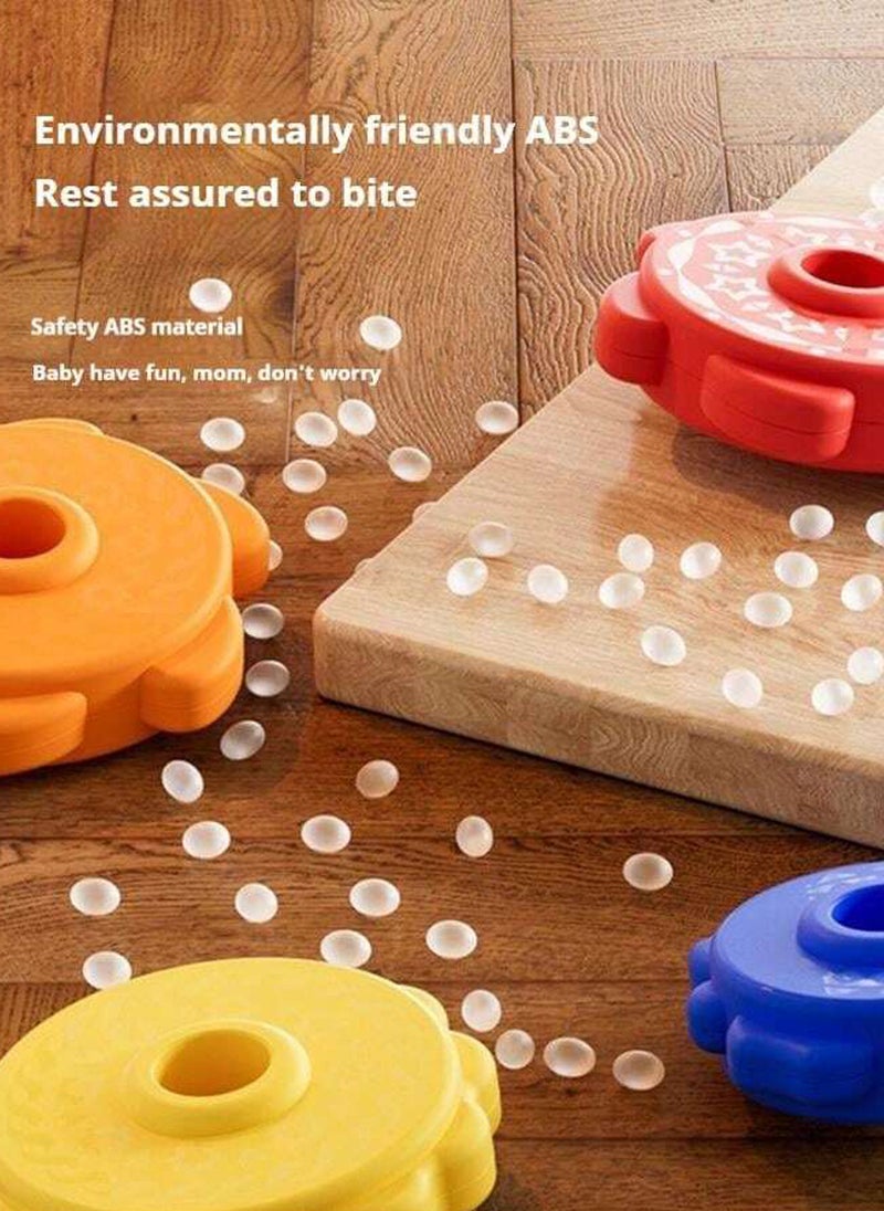 شبيلي برج التكديس الدوّار قوس قزح لعبة مونتيسوري تعليمية للأطفال من عمر سنة بألوان زاهية وأقراص حلزونية تطور المهارات الحركية الدقيقة مناسبة للأولاد والبنات للعب الداخلي والهدايا - Image 3