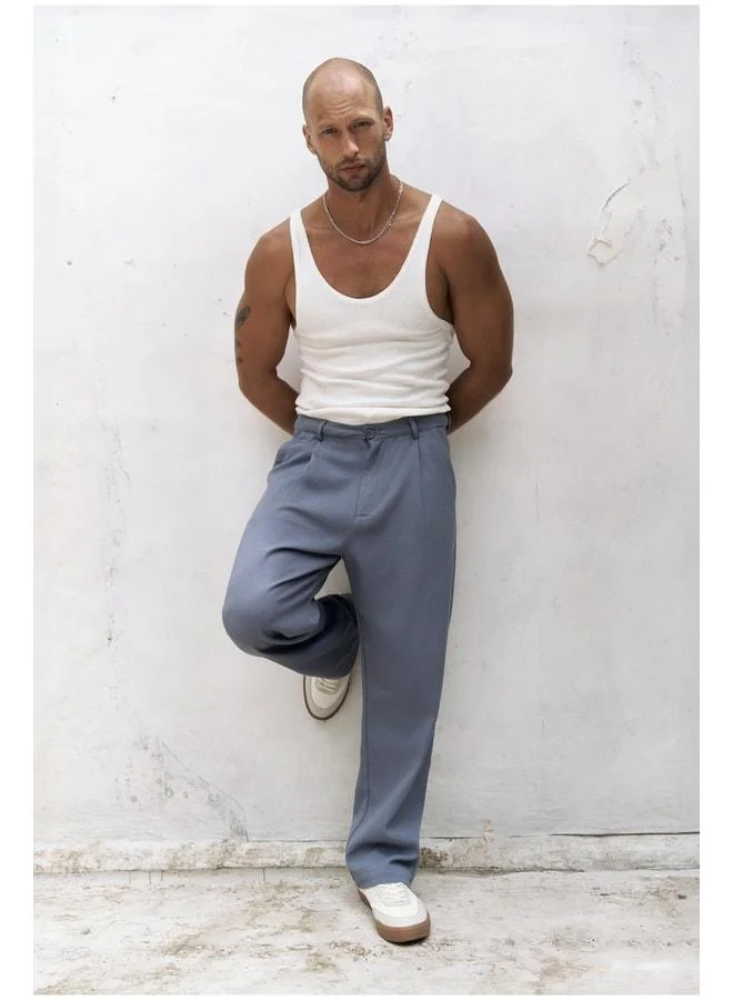 Bohemai Ayyubay Indigo Pleated Men's Pants.