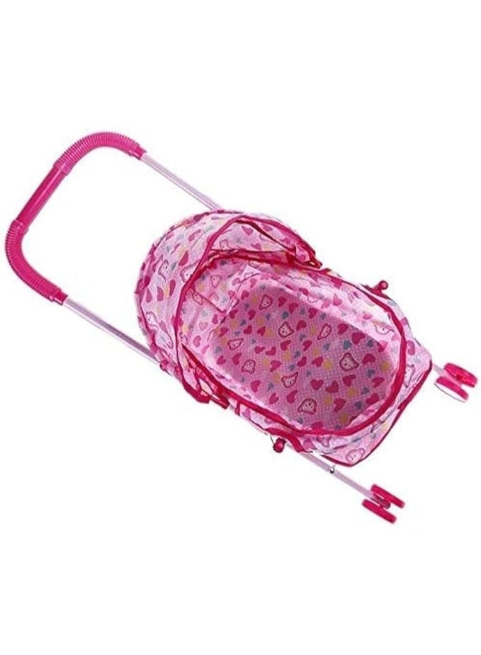 Baby Doll Stroller Unique Pink Light Weight - Image 2