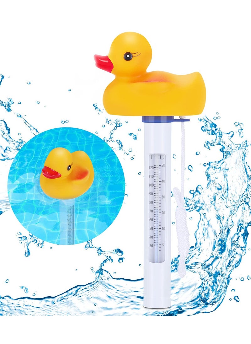 KASTWAVE - Floating Pool Thermometer, Large Size Easy Read for Water Temperature, Shatter Resistant with String for Outdoor and Indoor Swimming Pools and Spas - Image 1