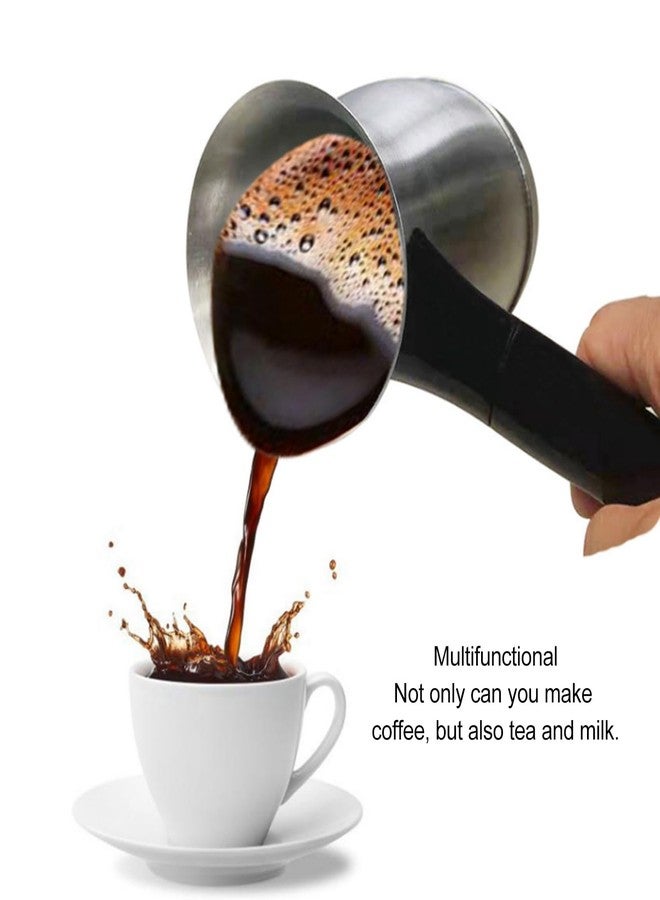 Pomya Turkish Coffee Maker, Turkish Electric Coffee Maker Machine, 5 to 6 Cup Brewing Capacity, for Delicious Turkish & Greek Coffee, Stainless Steel Turkish Coffee Pot 600ml - Image 5