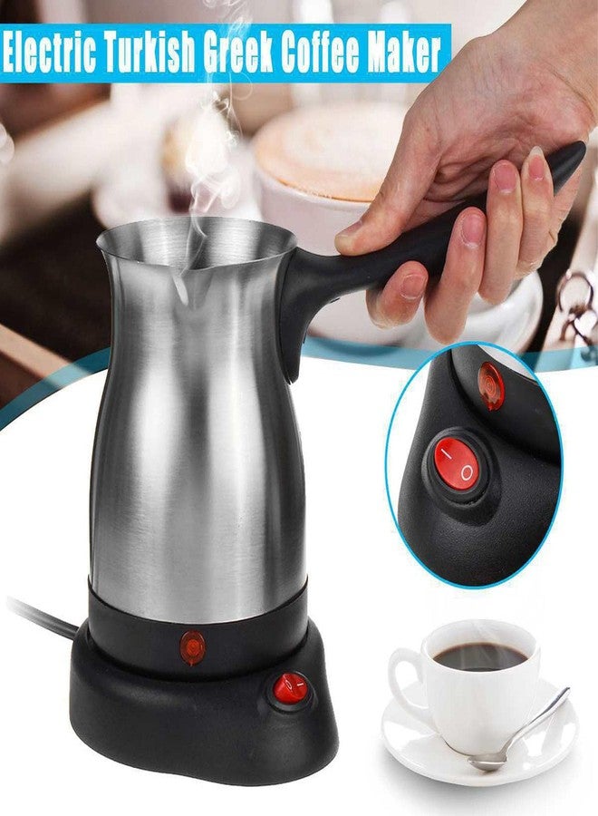 Pomya Turkish Coffee Maker, Turkish Electric Coffee Maker Machine, 5 to 6 Cup Brewing Capacity, for Delicious Turkish & Greek Coffee, Stainless Steel Turkish Coffee Pot 600ml - Image 3