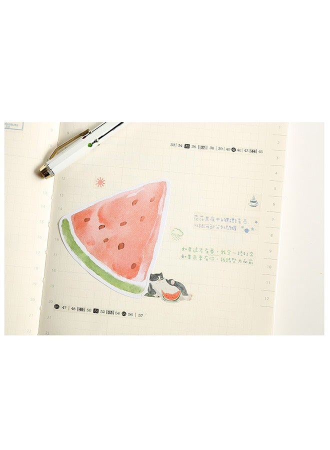4 Pack Sticky Notes Stickers, Cute Fruit Shapes, Self-Stick Memo Pads with Cartoon Markers, Flags and Tabs, Ideal for Students, Home, Office, School and Roommates (120 Sheets) - Image 4