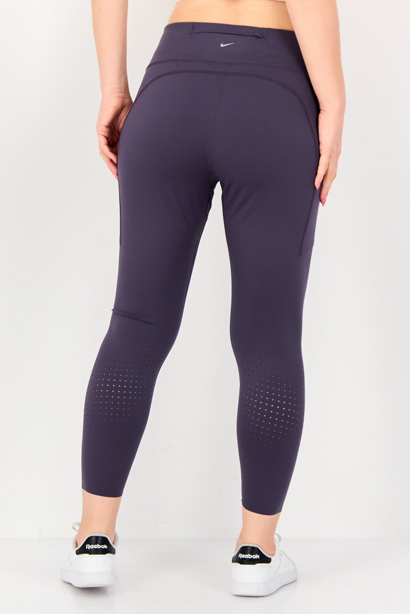 Nike Women Dri Fit Running Leggings, Purple - Image 4