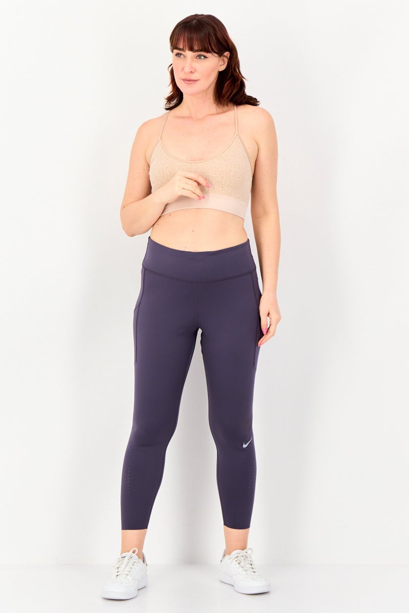 Nike Women Dri Fit Running Leggings, Purple - Image 2