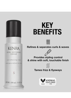 Kenra Kenra Curl Defining Crème 5 | Texture Enhancing Styler | Tames Frizz & Flyaways | Refines and Seperates Curls & Waves | Helps Resist Humidity | Medium To Coarse Hair  - Image 2