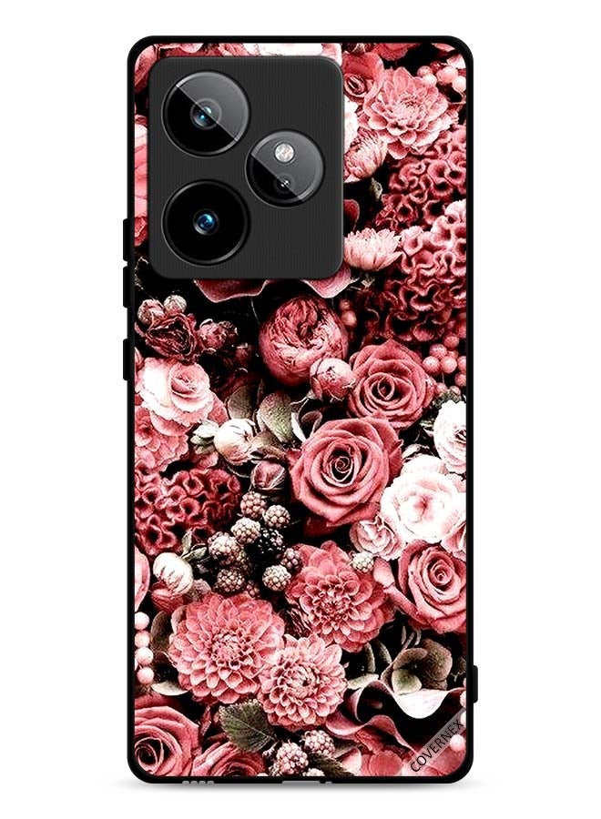 Covernex Realme GT 7T 5G Protective Case Cover Peach Roses