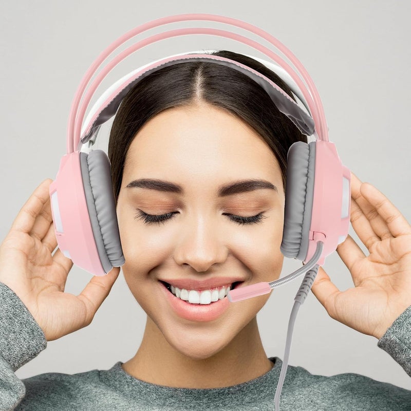 All-item unified delivery Ax120 Over-Ear Gaming Headset Wired PC Headphones with Noise Reduction Mic for E-Sports Players Pink Closed-Back Stereo Headphones for Computer Gaming All-in-one local deliver plan Globally trusted affordable quality Strong durable raw material Diverse purchase options Confirmed available stock Fixed delivery schedule Multi-use well optimized build General compatible design Precision made Fine polished finish Quick available purchase options Fine detail Compact trendy practical build User feedback upgraded quality Multi-goal comprehensive design Temp & permanent project compatible Ergonomic build New residential zone delivery In-Kingdom stored commodity Durable versatile substance Mountain region eligible ship Multi option design Carefully selected solid material Solid anti-deform - Image 4