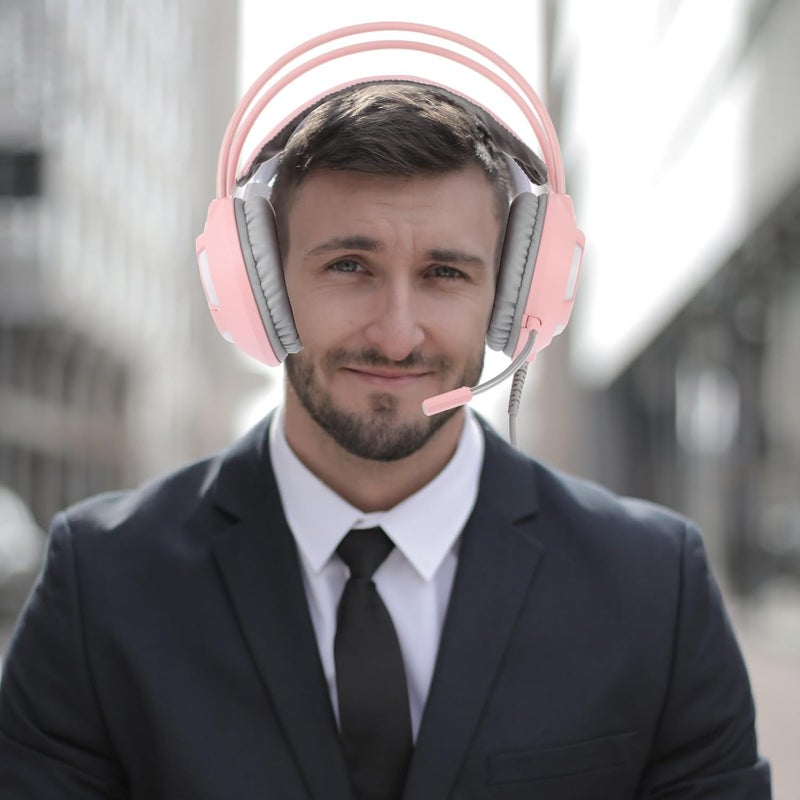 All-item unified delivery Ax120 Over-Ear Gaming Headset Wired PC Headphones with Noise Reduction Mic for E-Sports Players Pink Closed-Back Stereo Headphones for Computer Gaming All-in-one local deliver plan Globally trusted affordable quality Strong durable raw material Diverse purchase options Confirmed available stock Fixed delivery schedule Multi-use well optimized build General compatible design Precision made Fine polished finish Quick available purchase options Fine detail Compact trendy practical build User feedback upgraded quality Multi-goal comprehensive design Temp & permanent project compatible Ergonomic build New residential zone delivery In-Kingdom stored commodity Durable versatile substance Mountain region eligible ship Multi option design Carefully selected solid material Solid anti-deform - Image 5