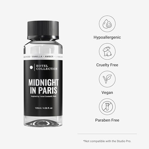 AROMA360 Hotel Collection Diffuser Oil - Midnight in Paris - Aromatherapy Essential Fragrance Oil - Sandalwood, Vanilla, and Amber - 120mL 4.1 Fl oz - Image 2