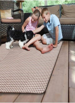 FashionLive Beach Blanket Extra Large Picnic Blanket Sand Free Waterproof Outdoor Indoor Blanket Lightweight Easy Fold Handy Mat Portable Beach Mat For Camping Hiking Travel Park Grass  - Image 3