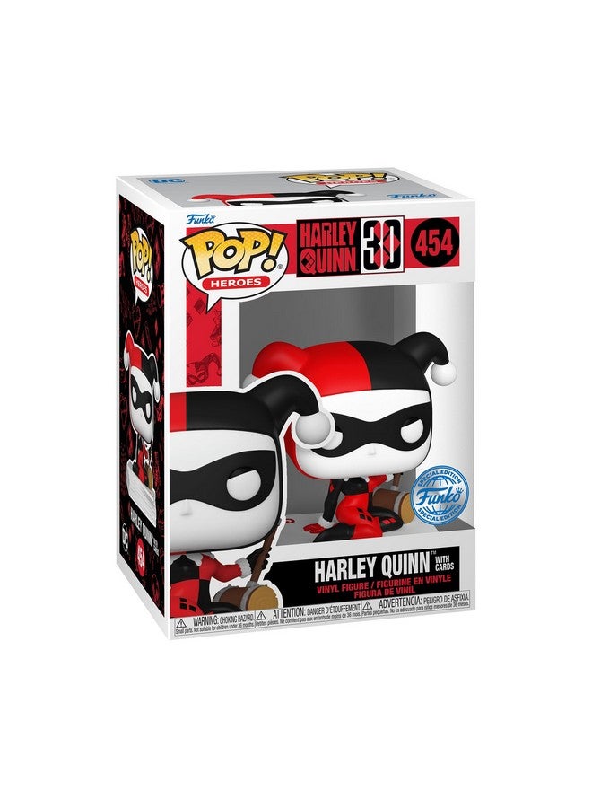 Funko POP! Heroes: Harley Quinn 30th Anniversary Harley Quinn with Cards Vinyl Figure - Image 1