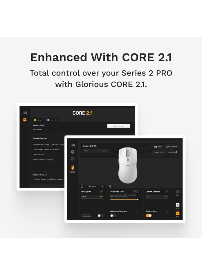 Glorious MOUSE GLORIOUS SERIES 2PRO WIRELESS 4K/8K Hz WHITE  GLO-MS-S2PRO-WL-WHT - Image 3