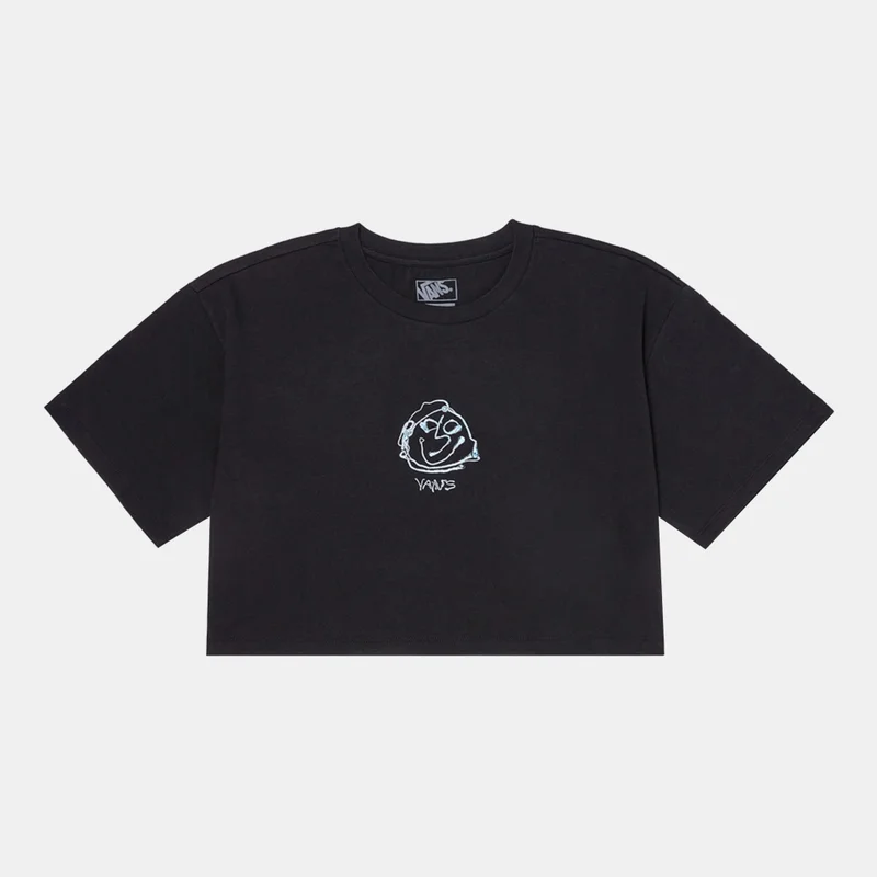 فانز Women's Grinning Face Crop Top