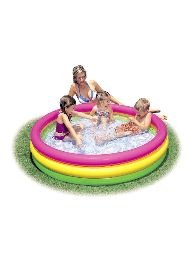INTEX 3-Ring Round Inflatable Swimming Pool 62.1x24.2x58.1cm - Image 3