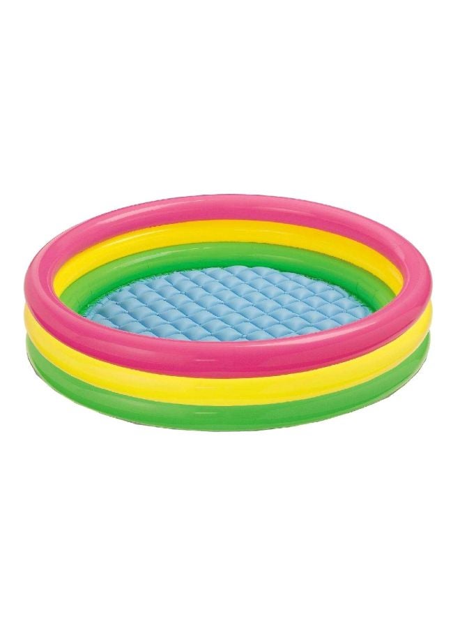 INTEX 3-Ring Round Inflatable Swimming Pool 62.1x24.2x58.1cm - Image 1