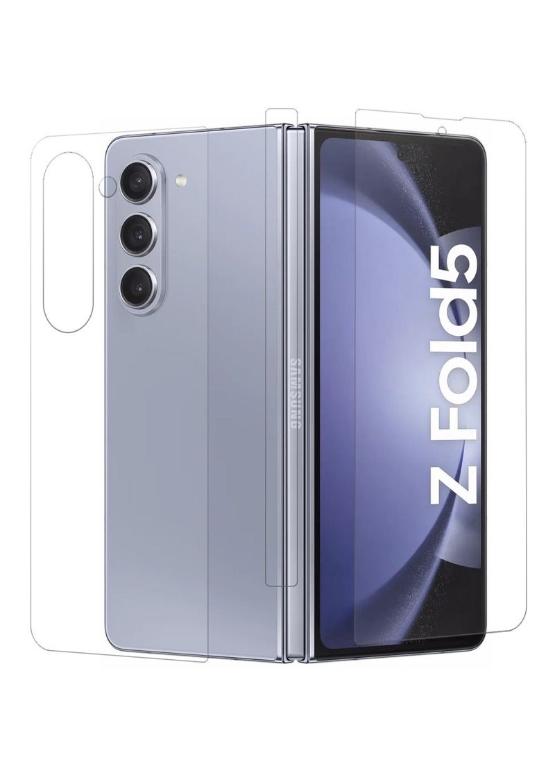 CATANES Samsung Galaxy Z Fold 5 Screen Protcetor Scratch and Shatter Resistant Anti Bubble Glass - Image 1