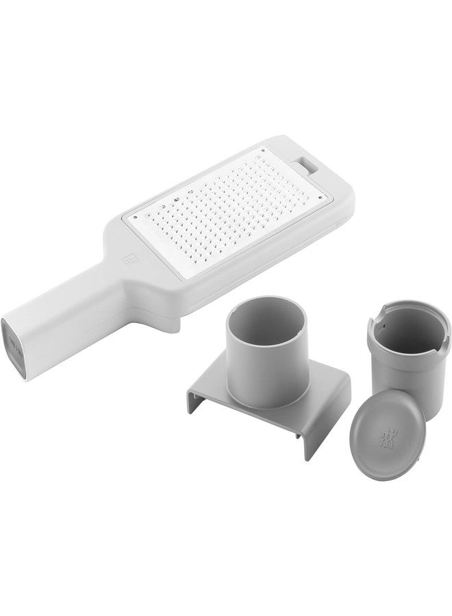 ZWILLING Z-Cut Multifunctional Grater, Mandoline, Faster Grating Technology, Zester, Rasp Grater, Slicer, Finger Guard,Grey - Image 3