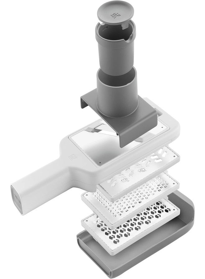 ZWILLING Z-Cut Multifunctional Grater, Mandoline, Faster Grating Technology, Zester, Rasp Grater, Slicer, Finger Guard,Grey - Image 4