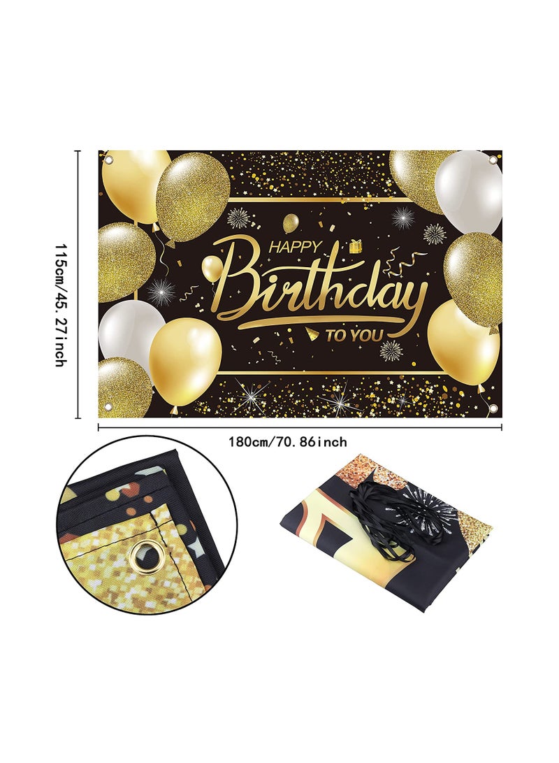 UP TO DATE A decorative background for the birthday occasion with the phrase “Happy Birthday” - Image 3