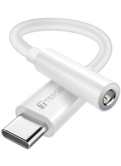 Tersely Type-C USB C to 3.5mm Headphone Jack Adapter Cable, Audio Headset Car Speaker AUX Converter for Samsung Fold Flip 3 S21 FE S22 Plus Ultra Google Pixel, for iPad Mini 6 Air 4 Pro 2021 / 2020  - Image 1