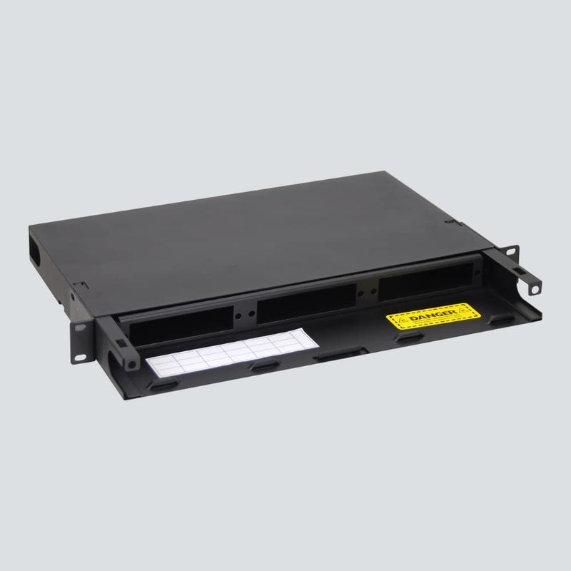 ICC 1U Fiber Optic Rack Mount Enclosure - 3 Slots for LGX Compatible Adapter Panels or Cassettes, Supports up to 72 Fibers, Fits 19-Inch Racks, Secure Fiber Management Solution, ICFORE31RM - Image 3