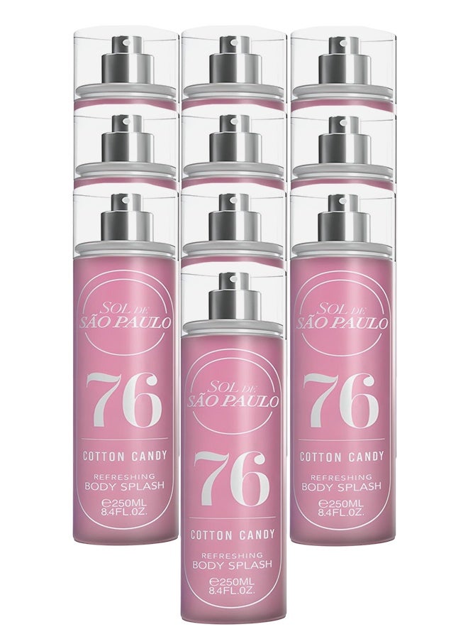 اس او ال 10 قطع معطر جسم دي ساو باولو 76 كوتون كاندي المنعش 250 مل - Image 1
